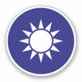 Nationalemblem Taiwans Aufkleber (Vorderseite)