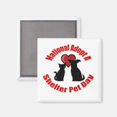 Nationaler Adoptier am Tag der Unterbringung Magnet (Vorderseite/Rückseite)