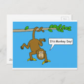 Nationaler Affentag 14. Dezember Postkarte (Vorne/Hinten)