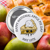 Nationaler Apfelkuchen-Tag 13. Mai Button