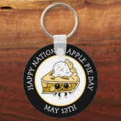 Nationaler Apfelkuchen-Tag 13. Mai Schlüsselanhänger (Vorderseite)