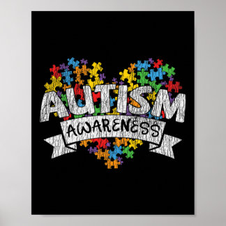 Nationaler Autismus Awerness Monat Autistische Kin Poster