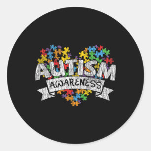 Nationaler Autismus Awerness Monat Autistische Kin Runder Aufkleber