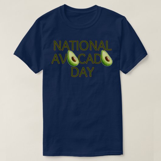Nationaler Avocado-Tag 7 T-Shirt (Design vorne)