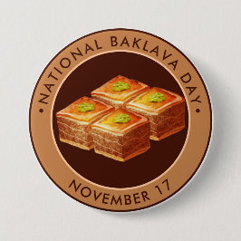 Nationaler Baklava-Tag, Illustration Button