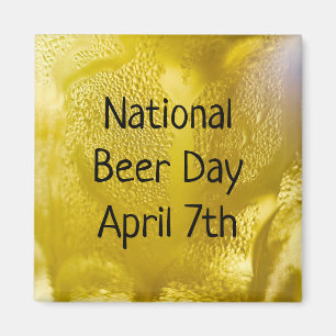 Nationaler Biertag 7. April Lustiger Feiertag Magn Magnet