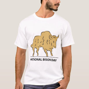 Nationaler Bison-Tag T-Shirt