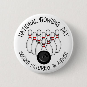 Nationaler Bowling Button