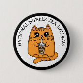 Nationaler Bubble Tea Day - 30. April Button (Vorderseite)