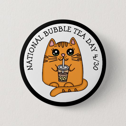 Nationaler Bubble Tea Day - 30. April Button (Vorderseite)