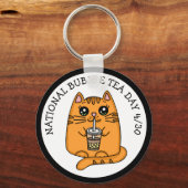 Nationaler Bubble Tea Day - 30. April Schlüsselanhänger (Vorderseite)