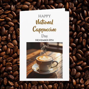 Nationaler Cappuccino-Tag 8. November Karte