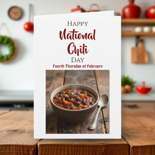 Nationaler Chili-Tag   Letzter Donnerstag im Febru Karte
