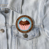 Nationaler Chocolate Cupcake Day, Blume Button (Beispiel)