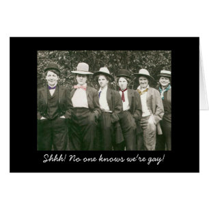 Nationaler Coming-Day Funny Lesbian Support Card