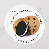Nationaler Cookie-Tag Einladung (Vorne/Hinten)