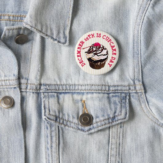 Nationaler Cupcake Day 15. Dezember Button (Beispiel)
