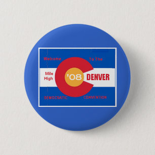 Nationaler demokratische Versammlungs-Denver-Knopf Button