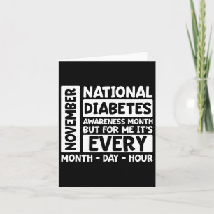 Nationaler Diabetes-Monat November Karte