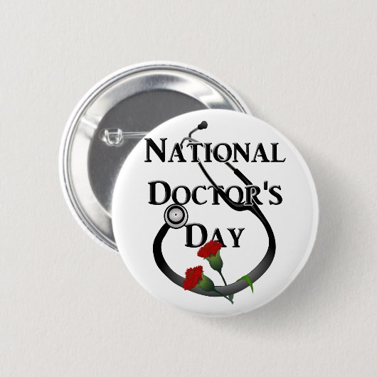 Nationaler Doktortag Button (Vorne & Hinten)