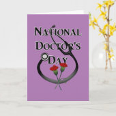 Nationaler Doktortag Karte (Gelbe Blume)