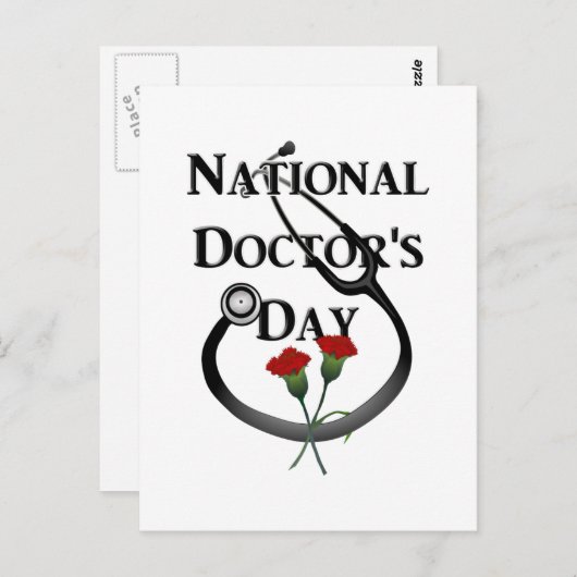 Nationaler Doktortag Postkarte (Vorne/Hinten)