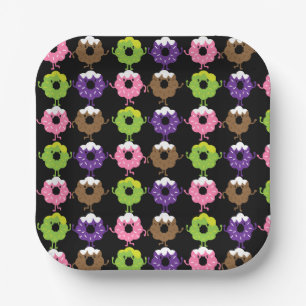 Nationaler Donut-Tag Pappteller