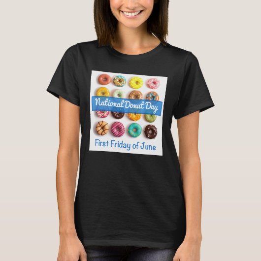 Nationaler Donut-Tag T-Shirt (Vorderseite)