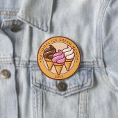 Nationaler Eiskremmonat Button (Beispiel)