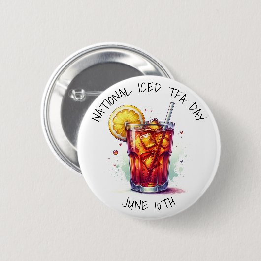 Nationaler Eisteetag 10. Juni Button (Vorne & Hinten)