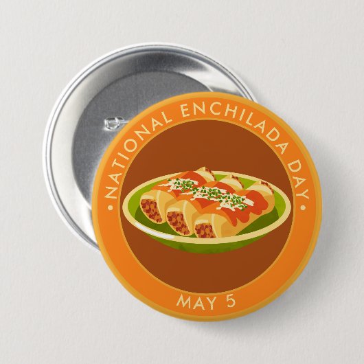 Nationaler Enchilada-Tag Button (Vorne & Hinten)
