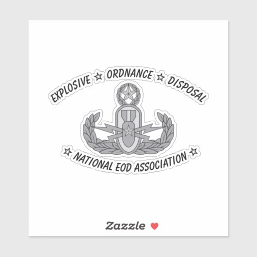 Nationaler EOD-Verband Vinyl Sticker (Blatt)