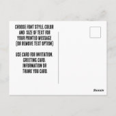 Nationaler Escardtag Postkarte (Rückseite)