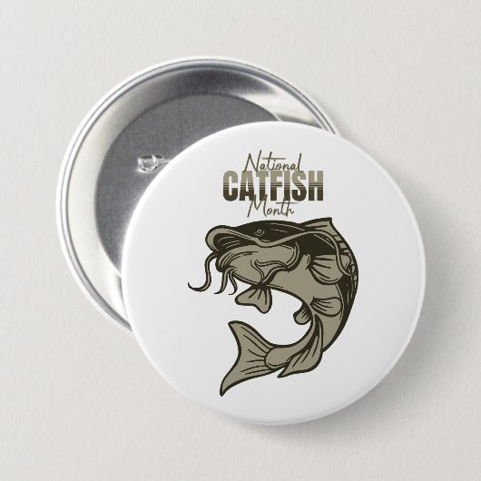 Nationaler Fangmonat Button (Vorne & Hinten)