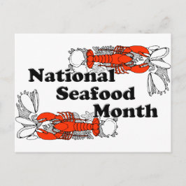 Nationaler Fischmonat Postkarte