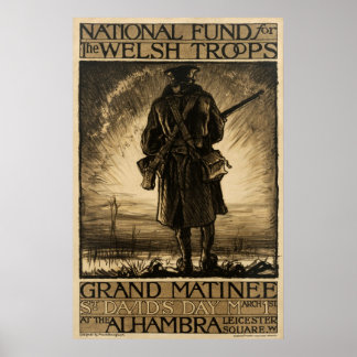 Nationaler Fonds für walisische Truppen Poster