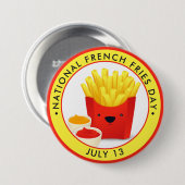 Nationaler französischer Fristentag Button (Vorne & Hinten)