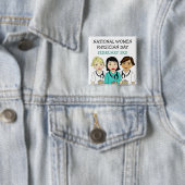 Nationaler Frauenärztetag, 3. Februar Button (Beispiel)