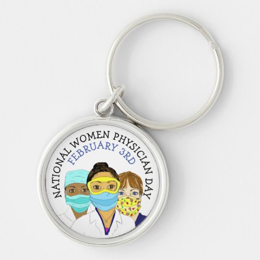 Nationaler Frauenärztetag, 3. Februar Schlüsselanhänger (Vorne)