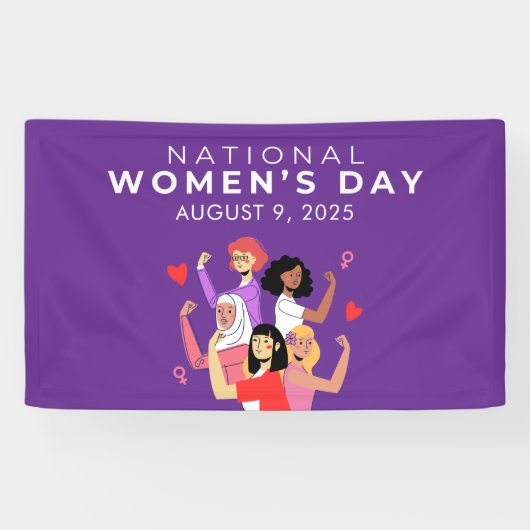 Nationaler Frauentag Banner (Horizontal)