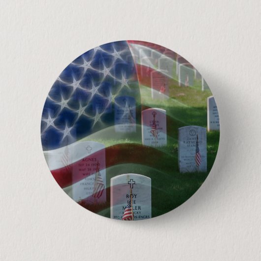 Nationaler Friedhof Arlingtons, amerikanische Button (Vorderseite)