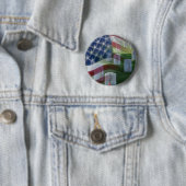 Nationaler Friedhof Arlingtons, amerikanische Button (Beispiel)