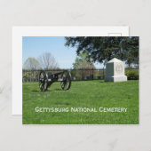 Nationaler Friedhof Gettysburg Postkarte (Vorne/Hinten)