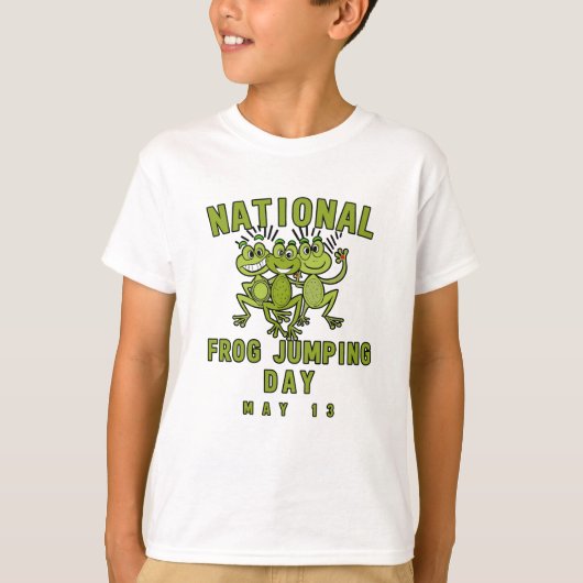 NATIONALER FROG JUMPING DAY MAI 13 T-Shirt (Vorderseite)
