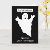 Nationaler Geisterjagdtag 29. September Karte (Gelbe Blume)