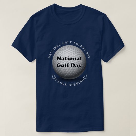 Nationaler Golf Day Sport T-Shirt (Design vorne)