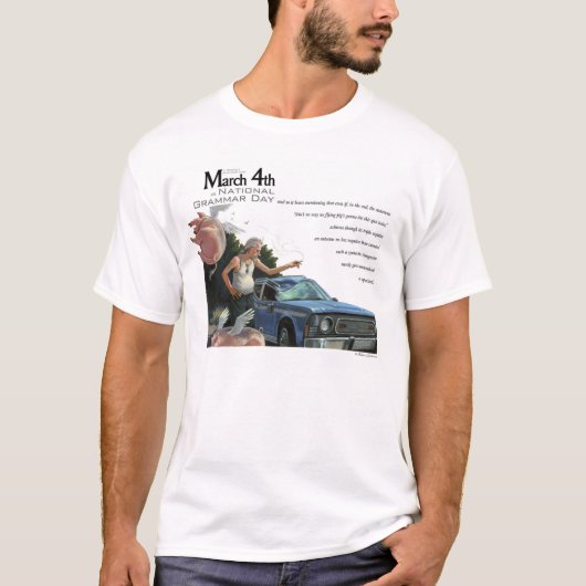 Nationaler Grammatik-Tag T-Shirt (Vorderseite)