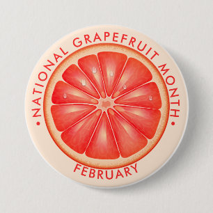 Nationaler Grapefruitmonat Button