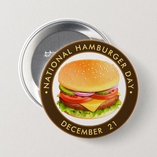 Nationaler Hamburger Tag Button (Vorne & Hinten)