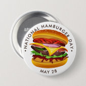 Nationaler Hamburger Tag Button (Vorne & Hinten)